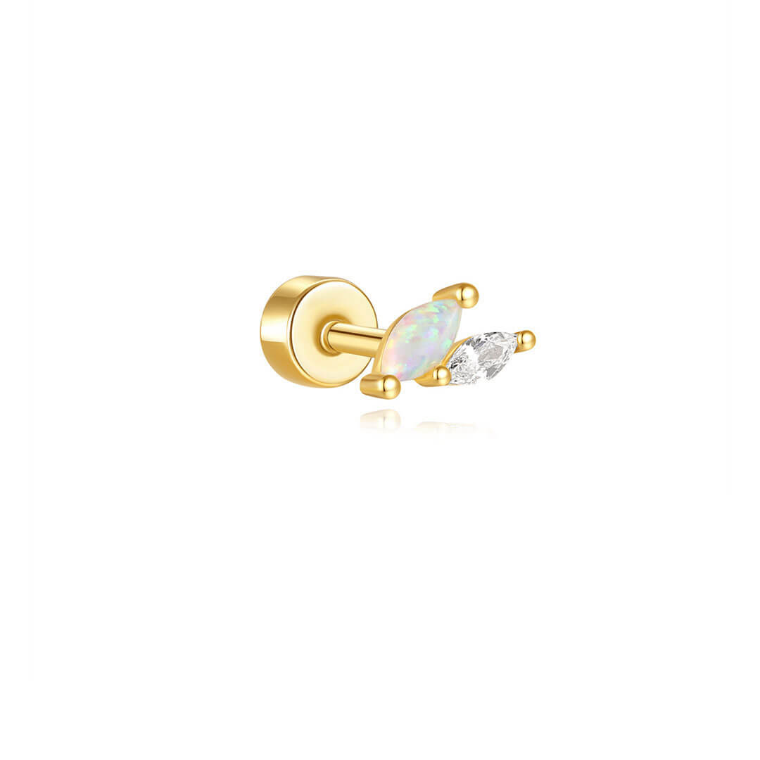 S925 Sterling Silver Moon Heart Star & Butterfly Studs Piercing Earrings Series