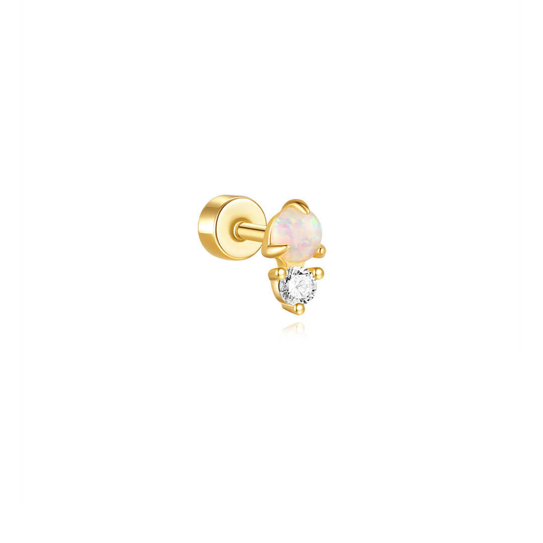 S925 Sterling Silver Moon Heart Star & Butterfly Studs Piercing Earrings Series