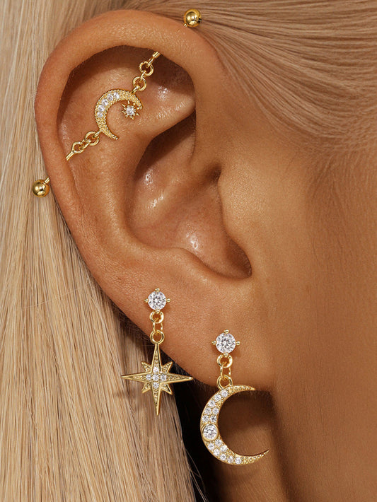 925 Sterling Silver Chain Industrial Barbell Thread Piercing