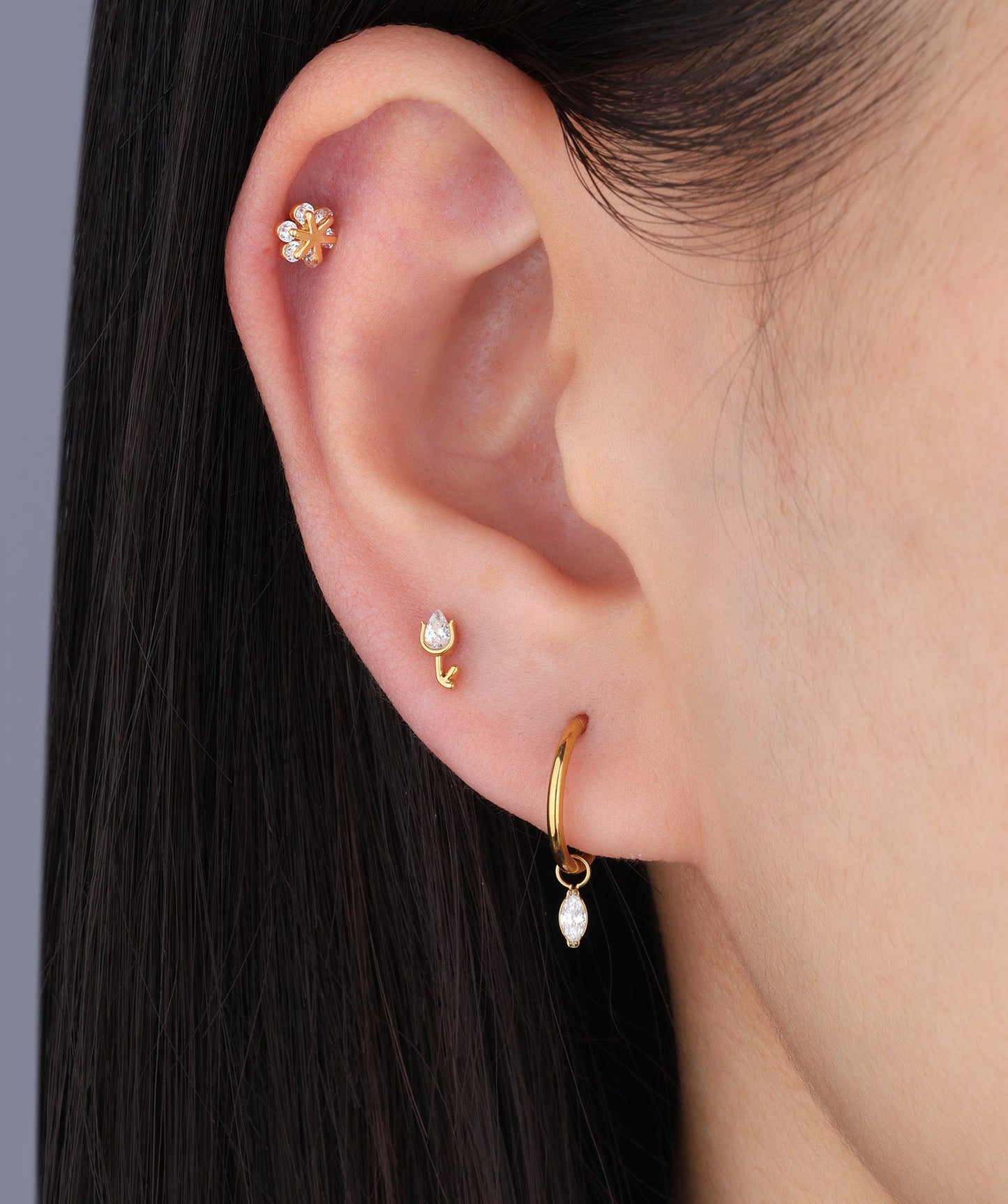 G23 Titanium Waterproof Drop Earrings