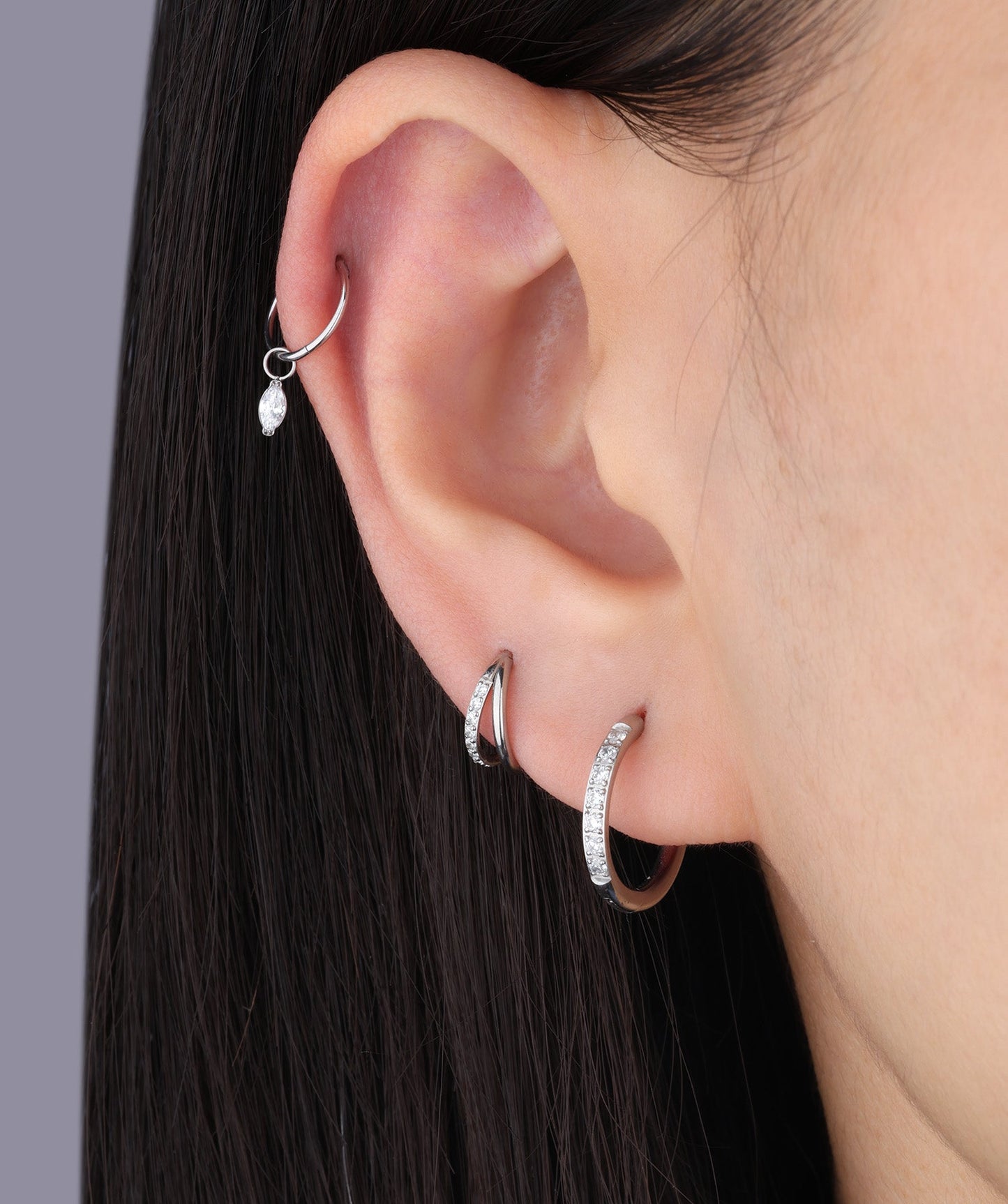 G23 Titanium Waterproof Drop Earrings