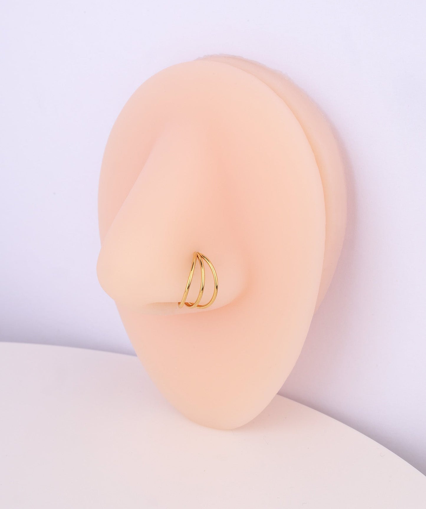 G23 Titanium Waterproof Three Layer Clicker Hoop