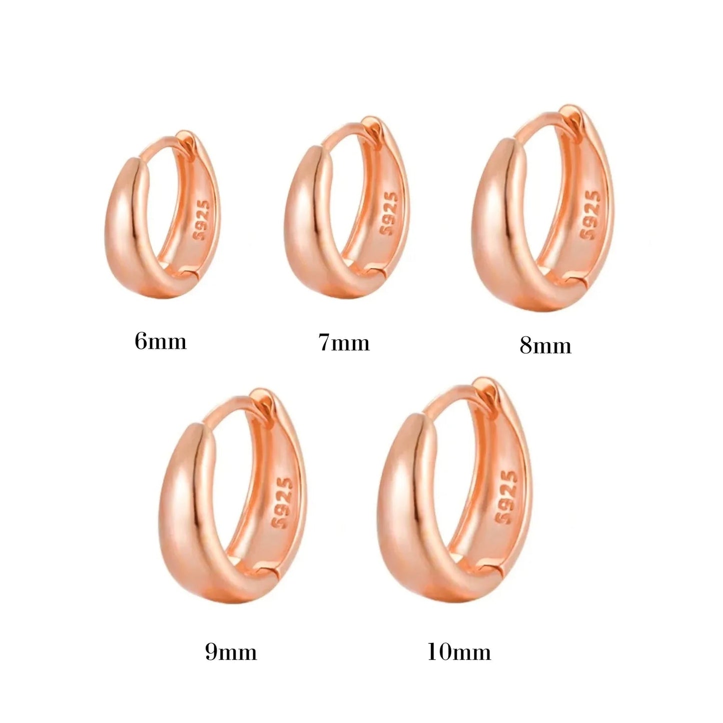 S925 Classic Essential Chunky Hoop Earring
