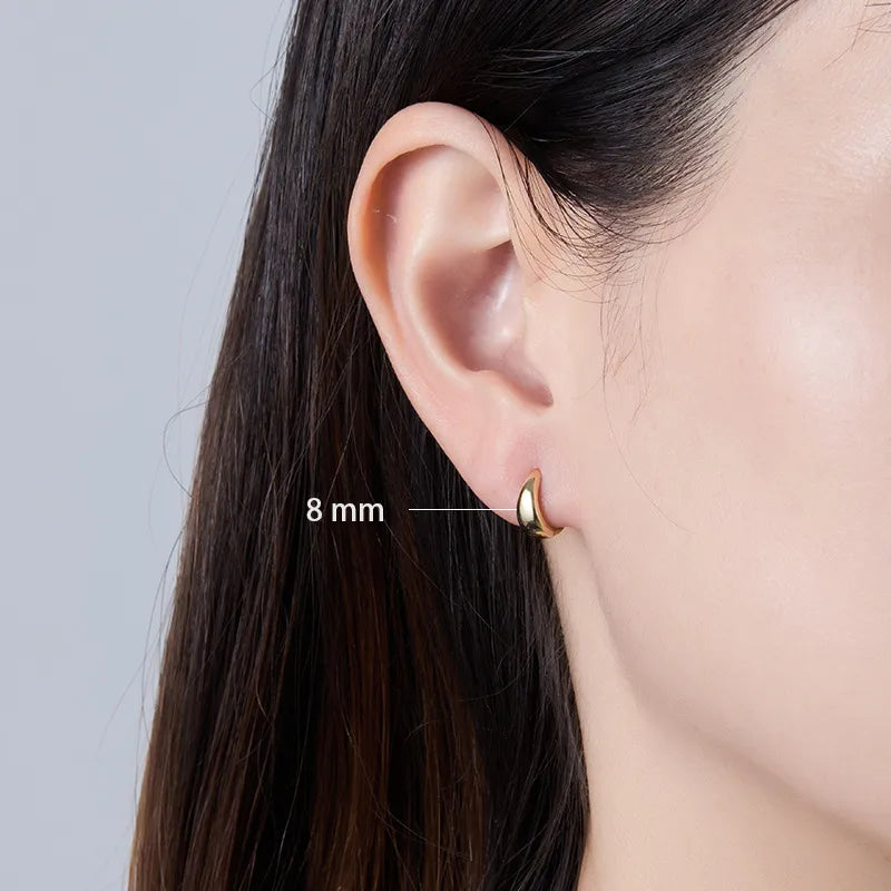 S925 Classic Essential Chunky Hoop Earring