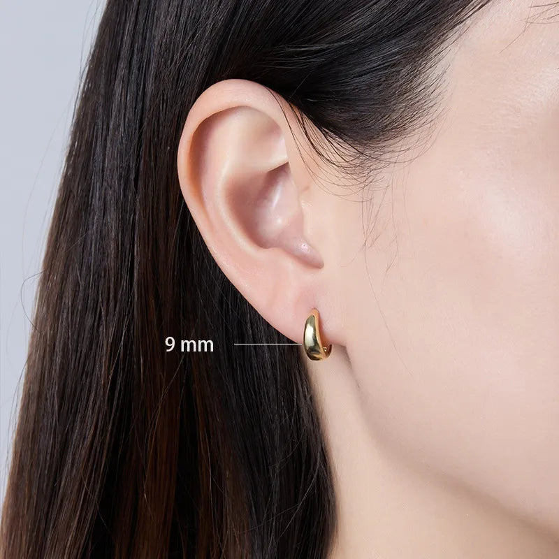 S925 Classic Essential Chunky Hoop Earring