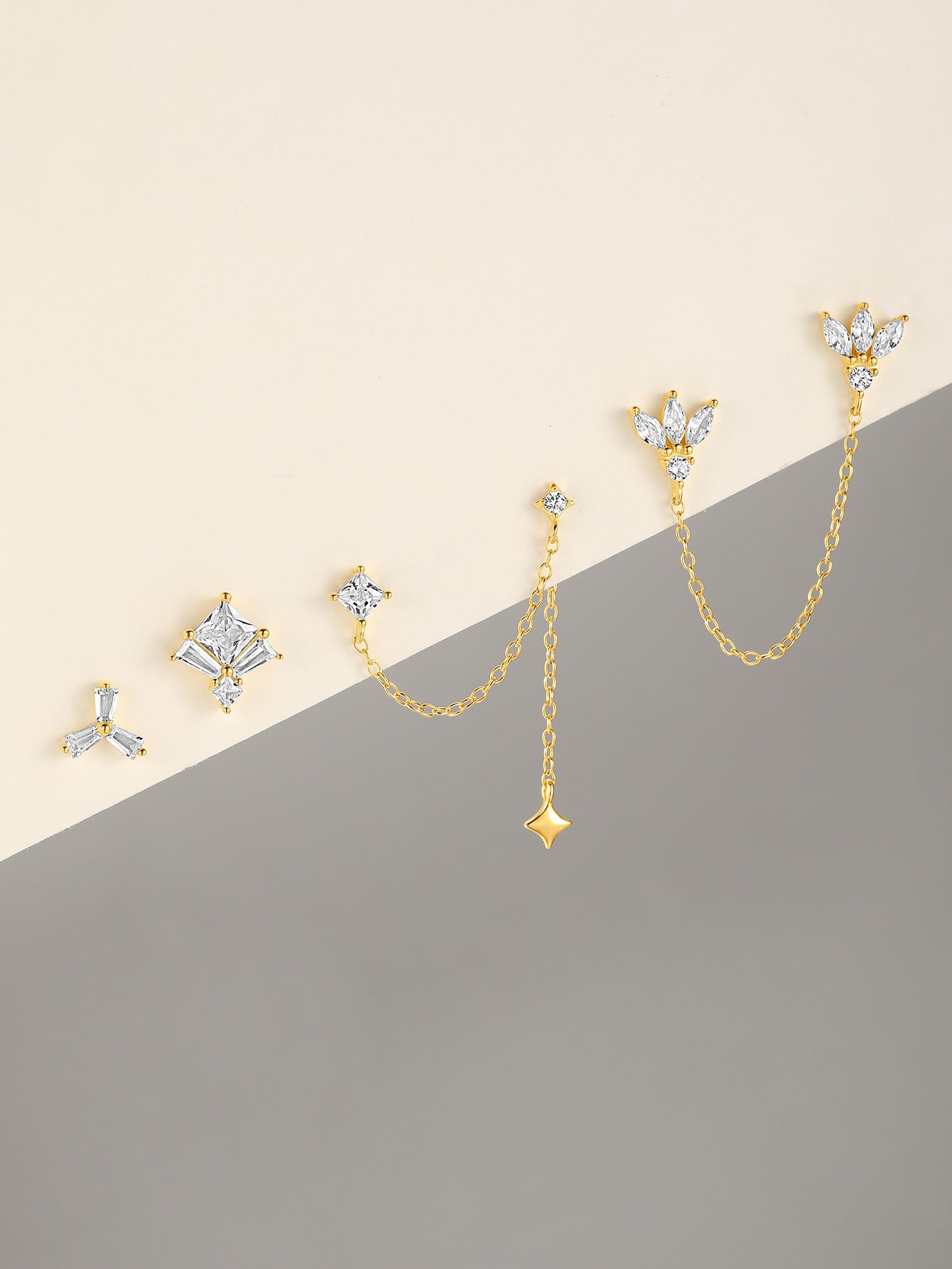 S925 Fantasy Clover Pendant Earrings Series