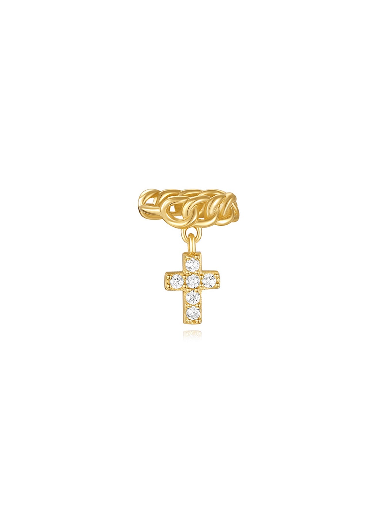 S925 Cross Tassel Pendant Earrings Series