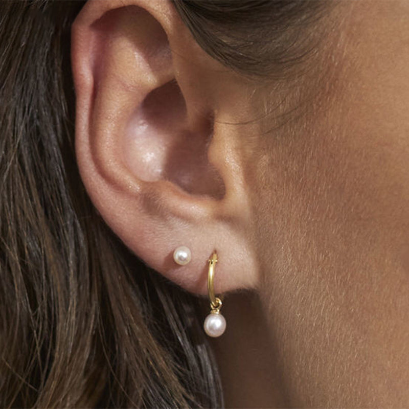 S925 Sterling Silver Freshwater Pearl Drop Earrings