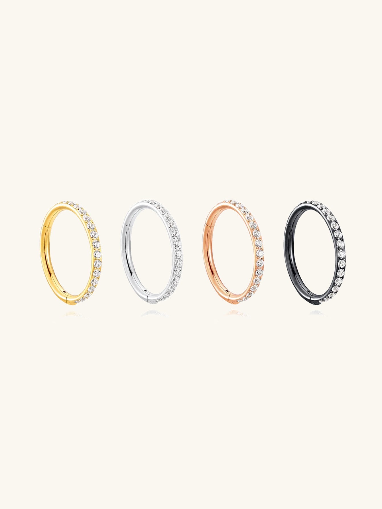 G23 Titanium Waterproof Multiple Sizes Cartilage Hoop