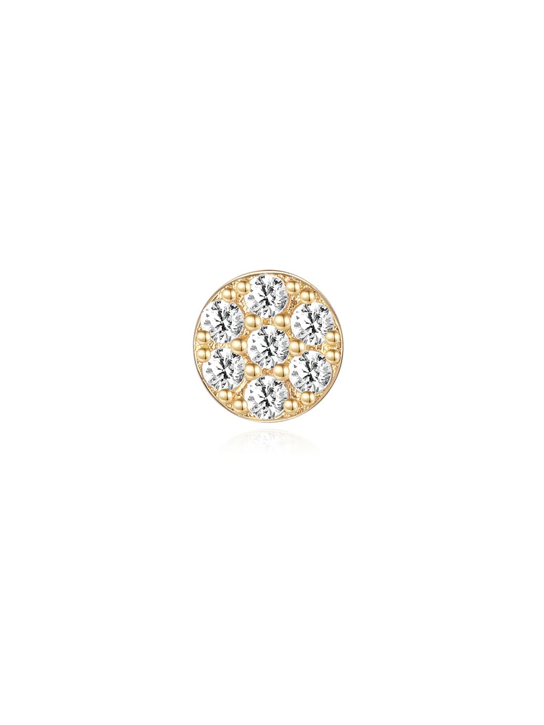 S925 Sterling Silver Classic Round Ear Piercing Stud