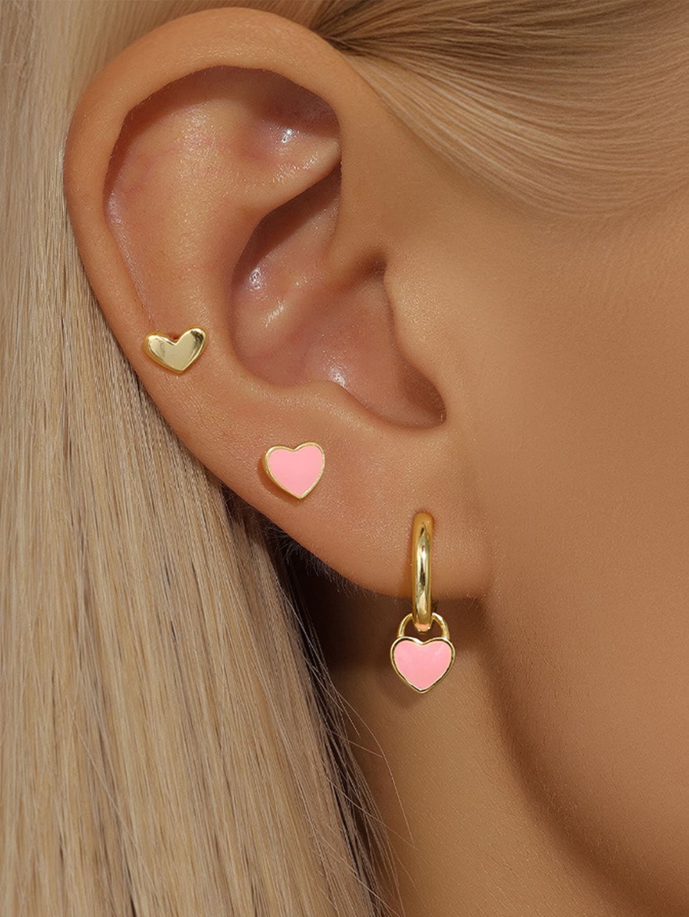 S925 Sterling Silver Love Earrings Gift Set