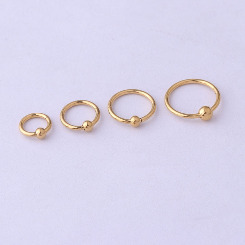 G23 Titanium Waterproof Classic Hoop – For Ear or Nose Piercings