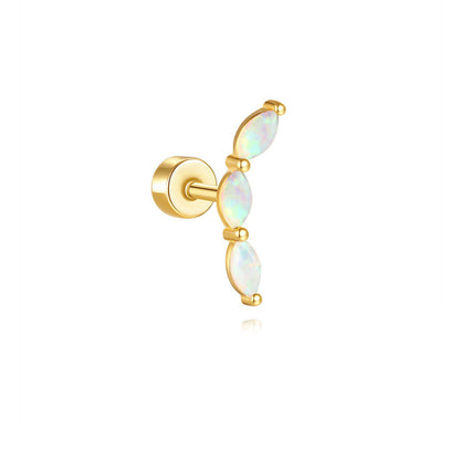 S925 Sterling Silver Moon Heart Star & Butterfly Studs Piercing Earrings Series