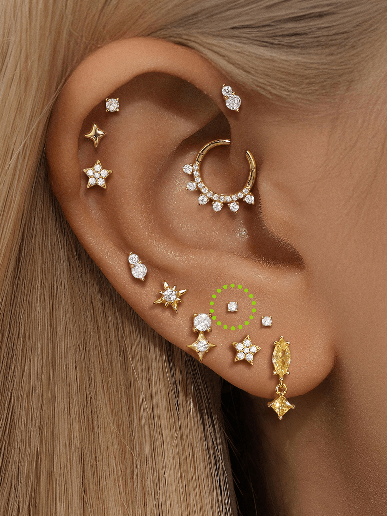 S925 Sterling Silver Minimalist Multiple Sizes Piercing Stud Earring