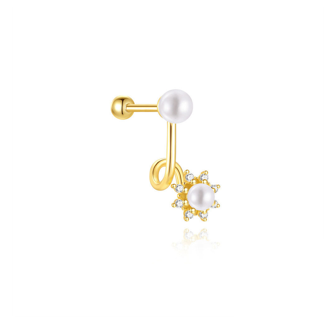 S925 Sterling Silver Drops Star Tassel Studs Piercing Earrings Series