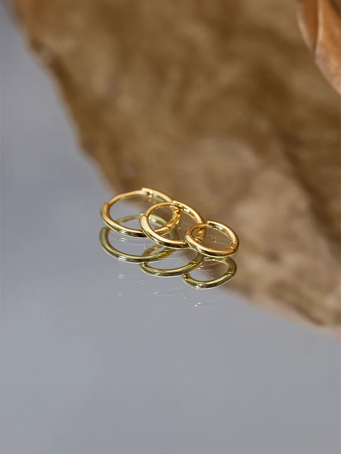 S925 Multi-Size Glossy Hoop Earring Set