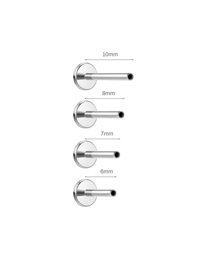 G23 Titanium Hypoallergenic Shiny Ear Piercing Stud