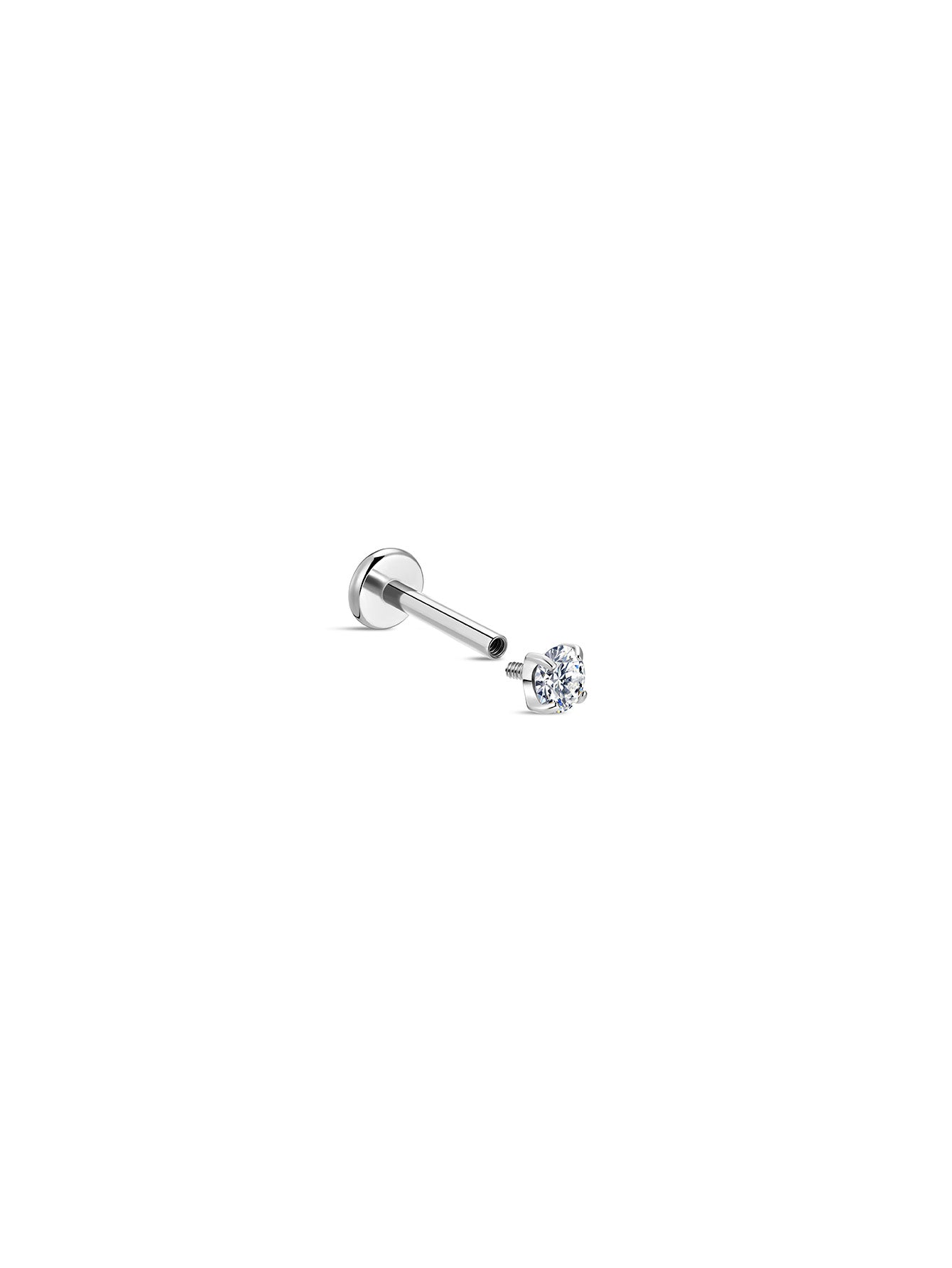 G23 Titanium Hypoallergenic Shiny Ear Piercing Stud