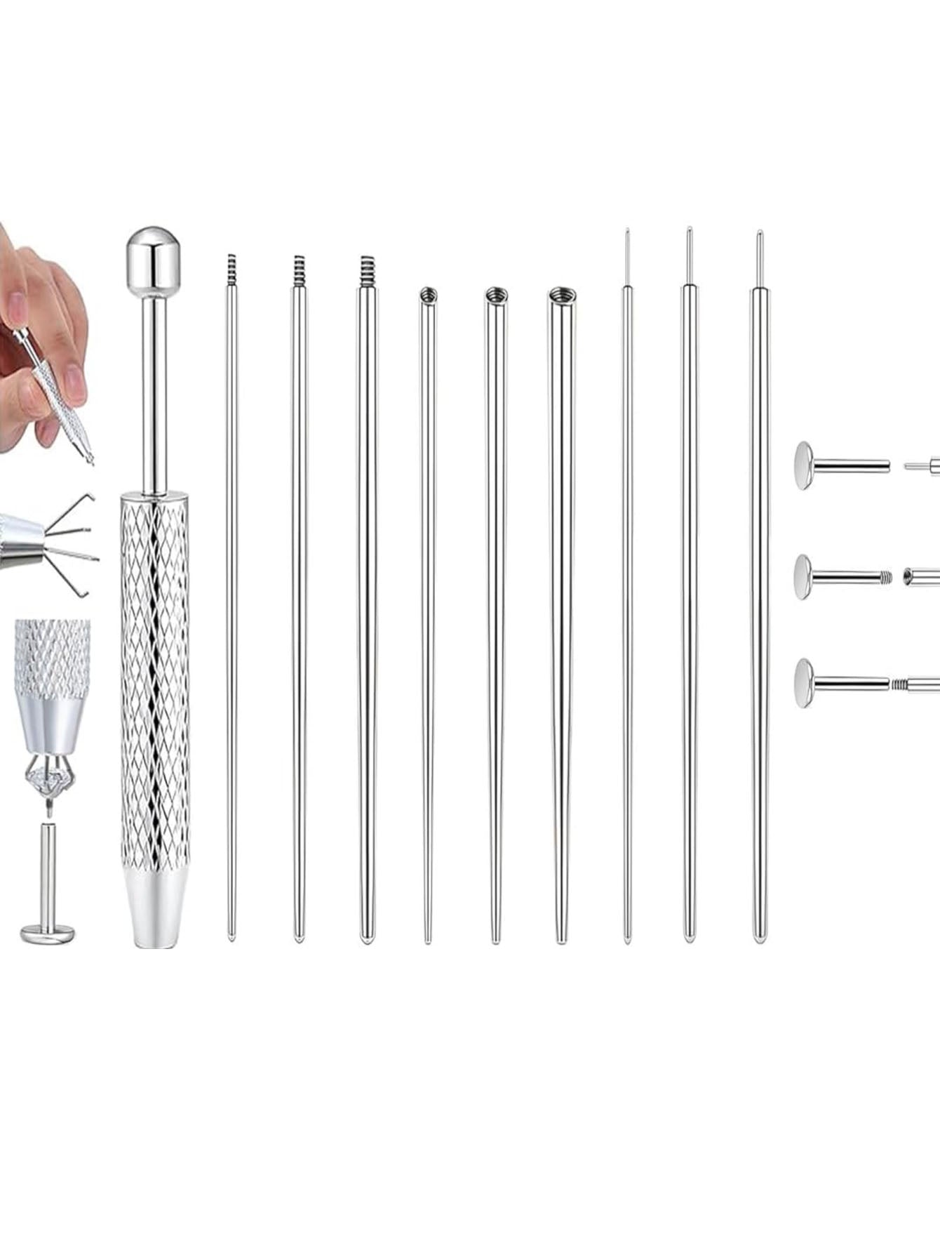 Titanium Piercing Insertion Tool 10 Pieces of Set
