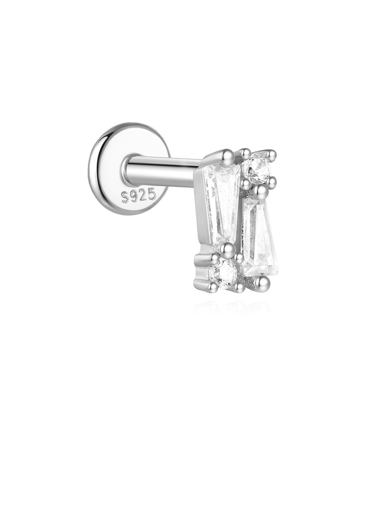 925 Sterling Silver Piercing Studs Earrings Series