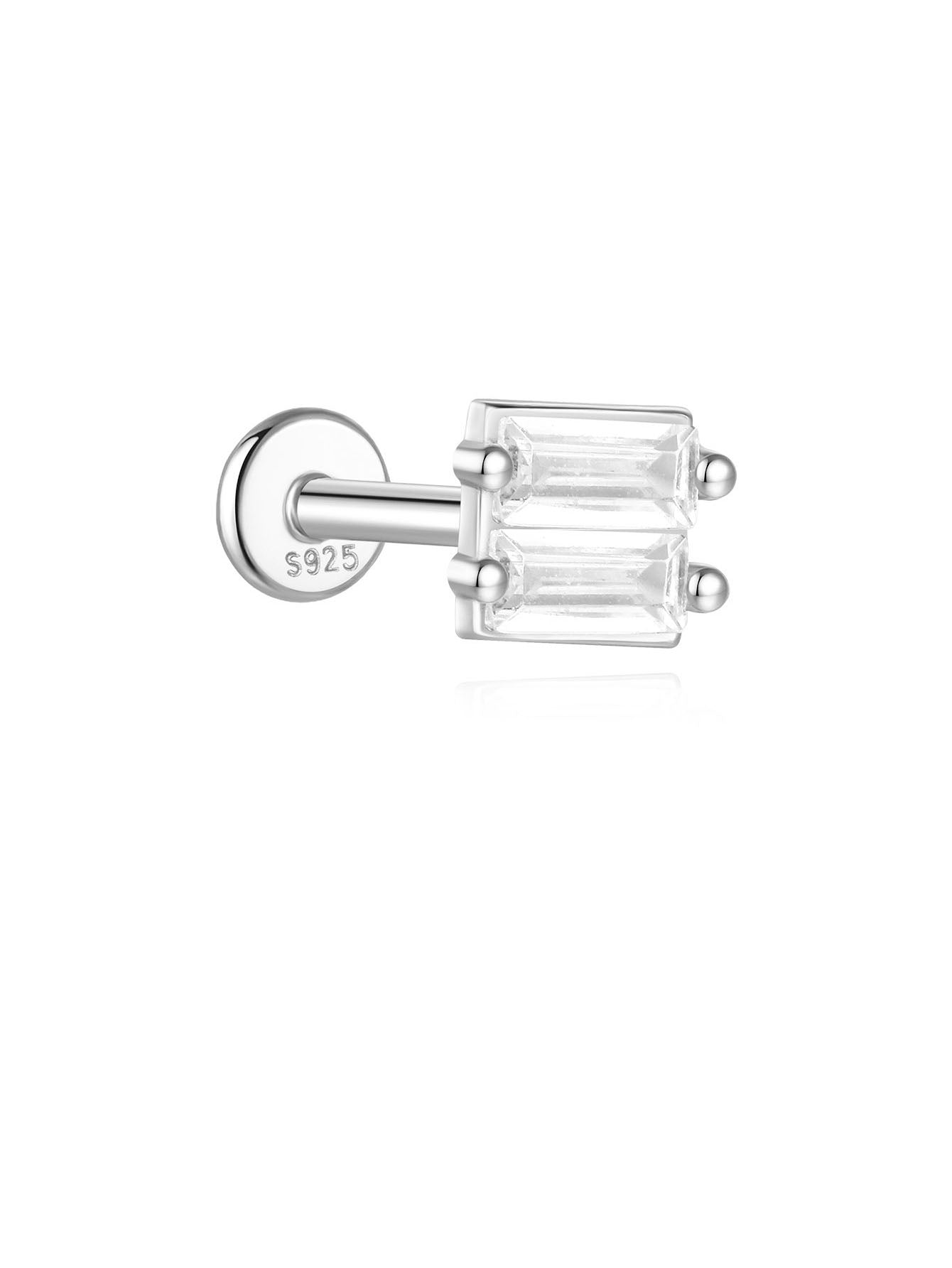 925 Sterling Silver Piercing Studs Earrings Series