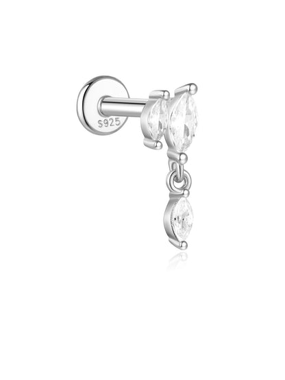 925 Sterling Silver Piercing Studs Earrings Series