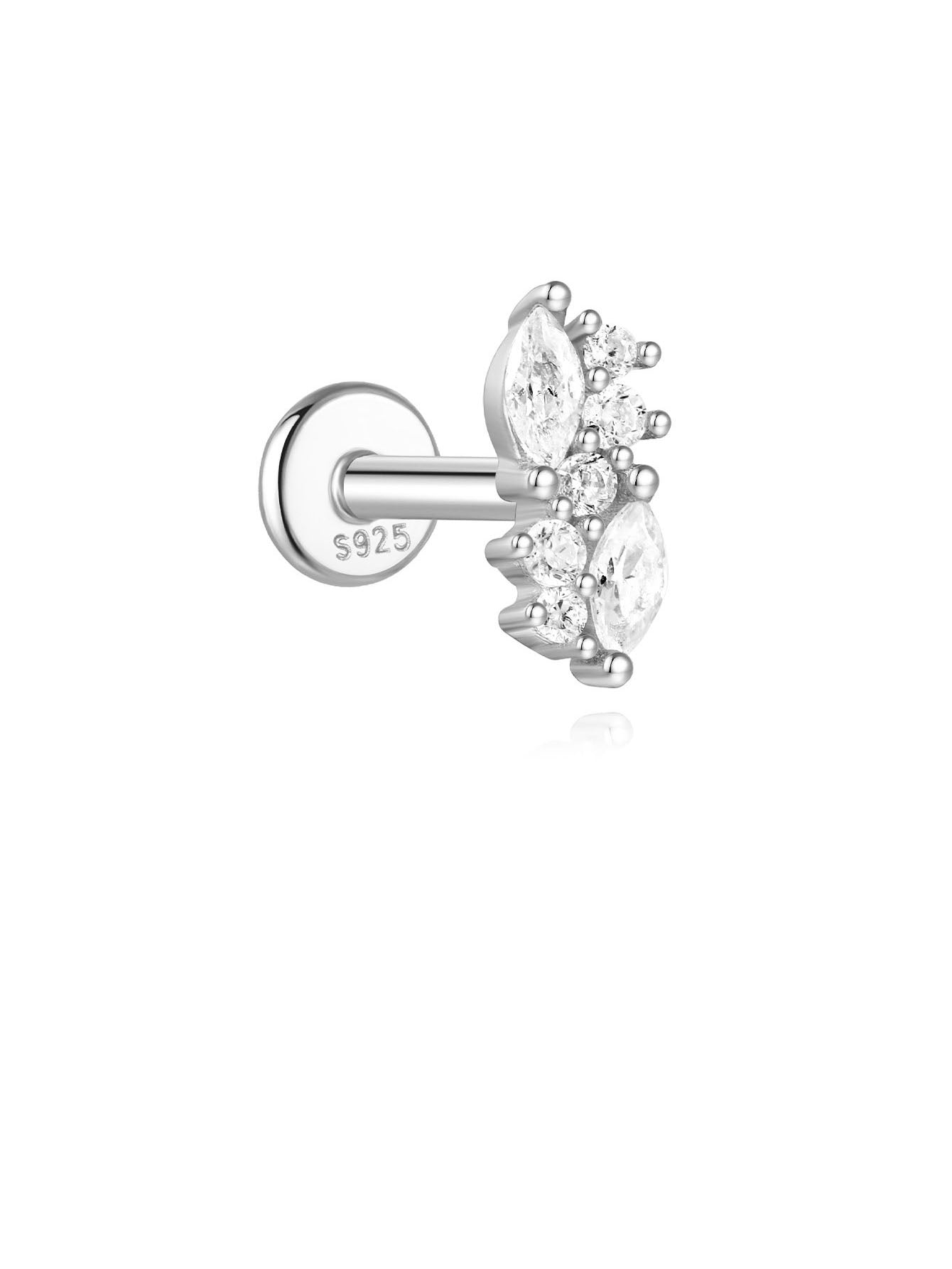 925 Sterling Silver Piercing Studs Earrings Series