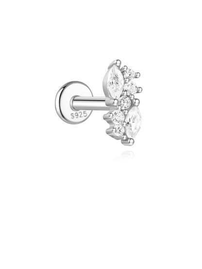 925 Sterling Silver Piercing Studs Earrings Series
