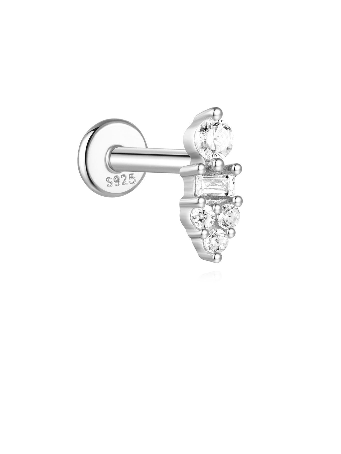 925 Sterling Silver Piercing Studs Earrings Series