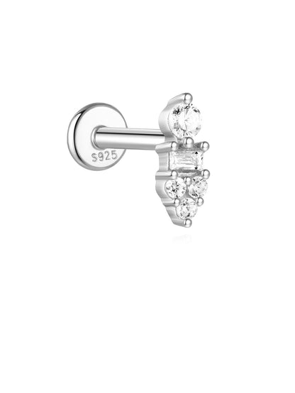925 Sterling Silver Piercing Studs Earrings Series