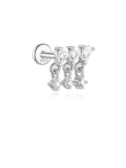 925 Sterling Silver Piercing Studs Earrings Series