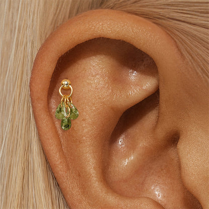 Waterproof 925 Sterling Silver Water Drop Piercing Earring Series