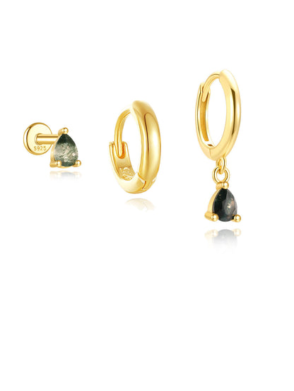 S925 Sterling Silver Diamond Cartilage Earrings