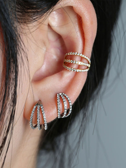 G23 Titanium Waterproof Triple Stacking Earrings and Nose Ring