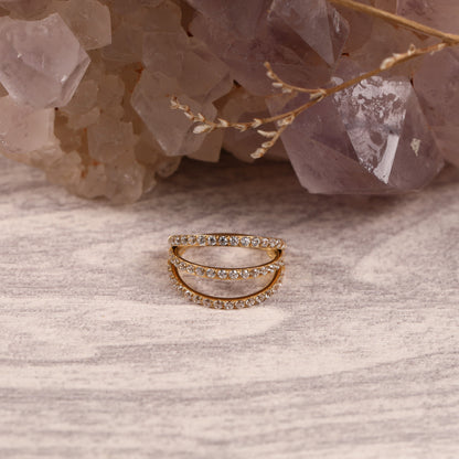 G23 Titanium Waterproof Triple Stacking Earrings and Nose Ring