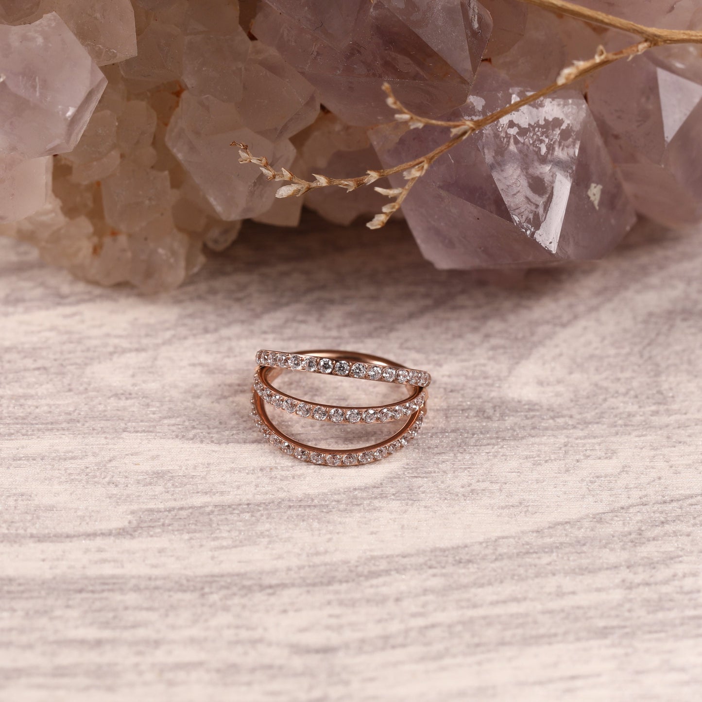 G23 Titanium Waterproof Triple Stacking Earrings and Nose Ring