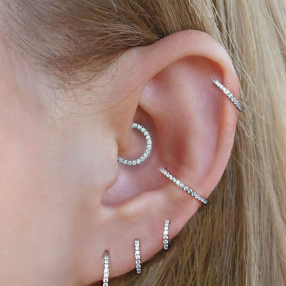 G23 Titanium Waterproof Crystal Clicker for Daith & Septum