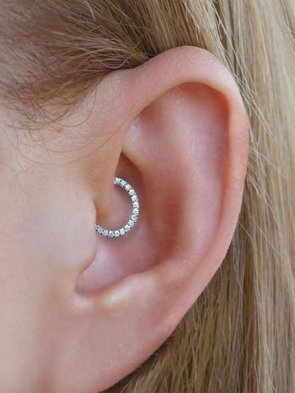 G23 Titanium Waterproof Crystal Clicker for Daith & Septum