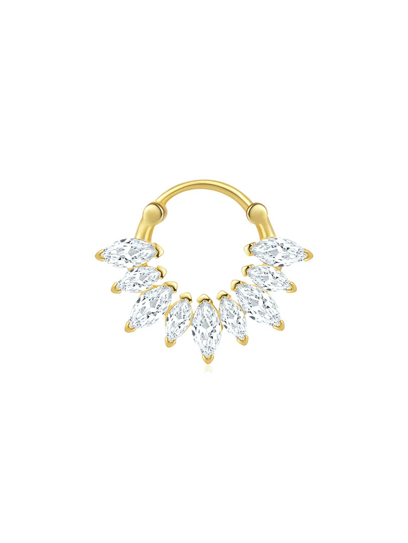 925 Sterling Silver Flower Pave Zircon Earring Series