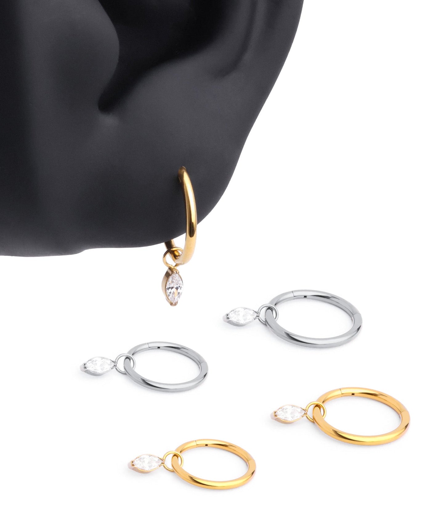 G23 Titanium Waterproof Drop Earrings