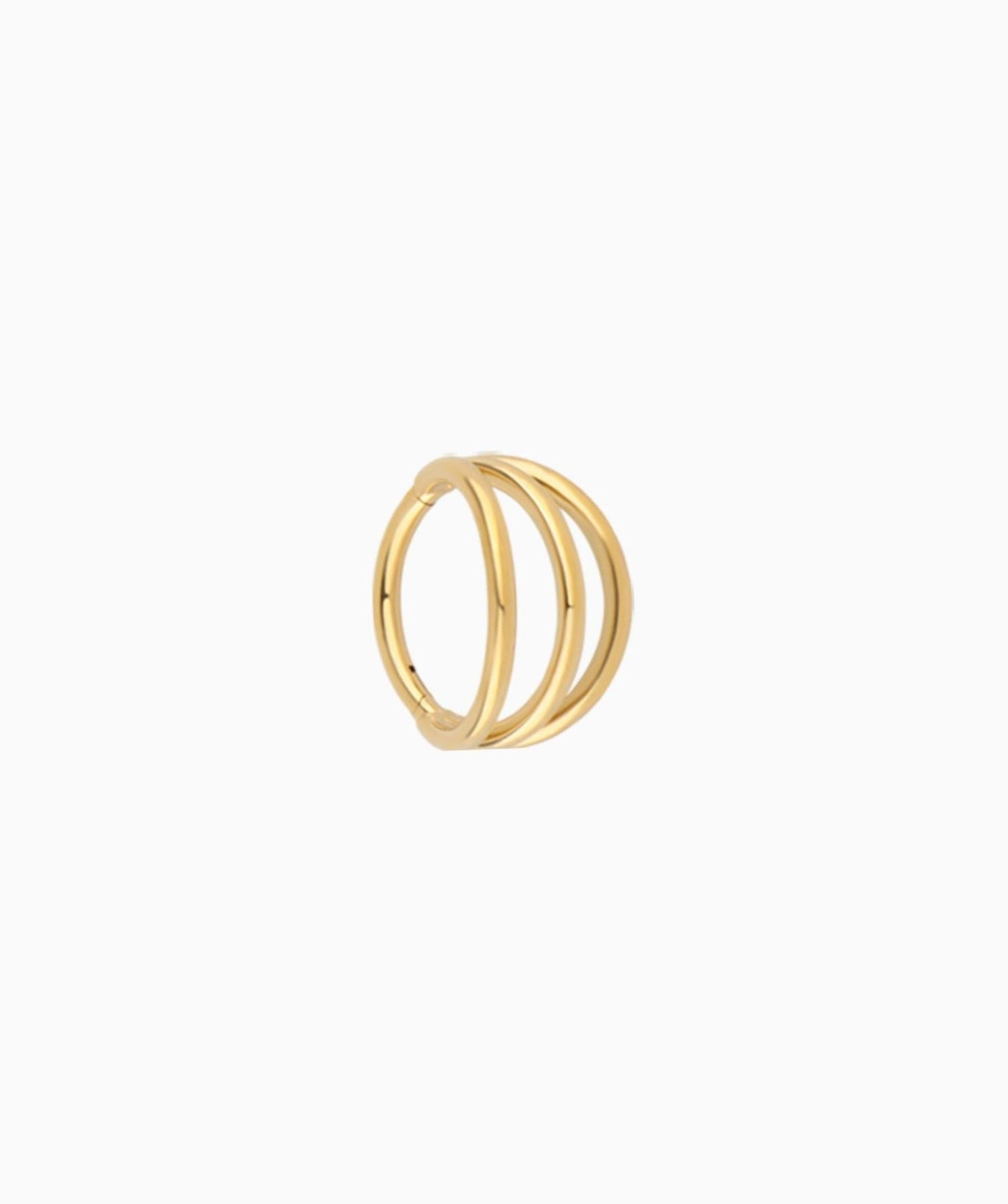 G23 Titanium Waterproof Three Layer Clicker Hoop