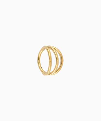 G23 Titanium Waterproof Three Layer Clicker Hoop