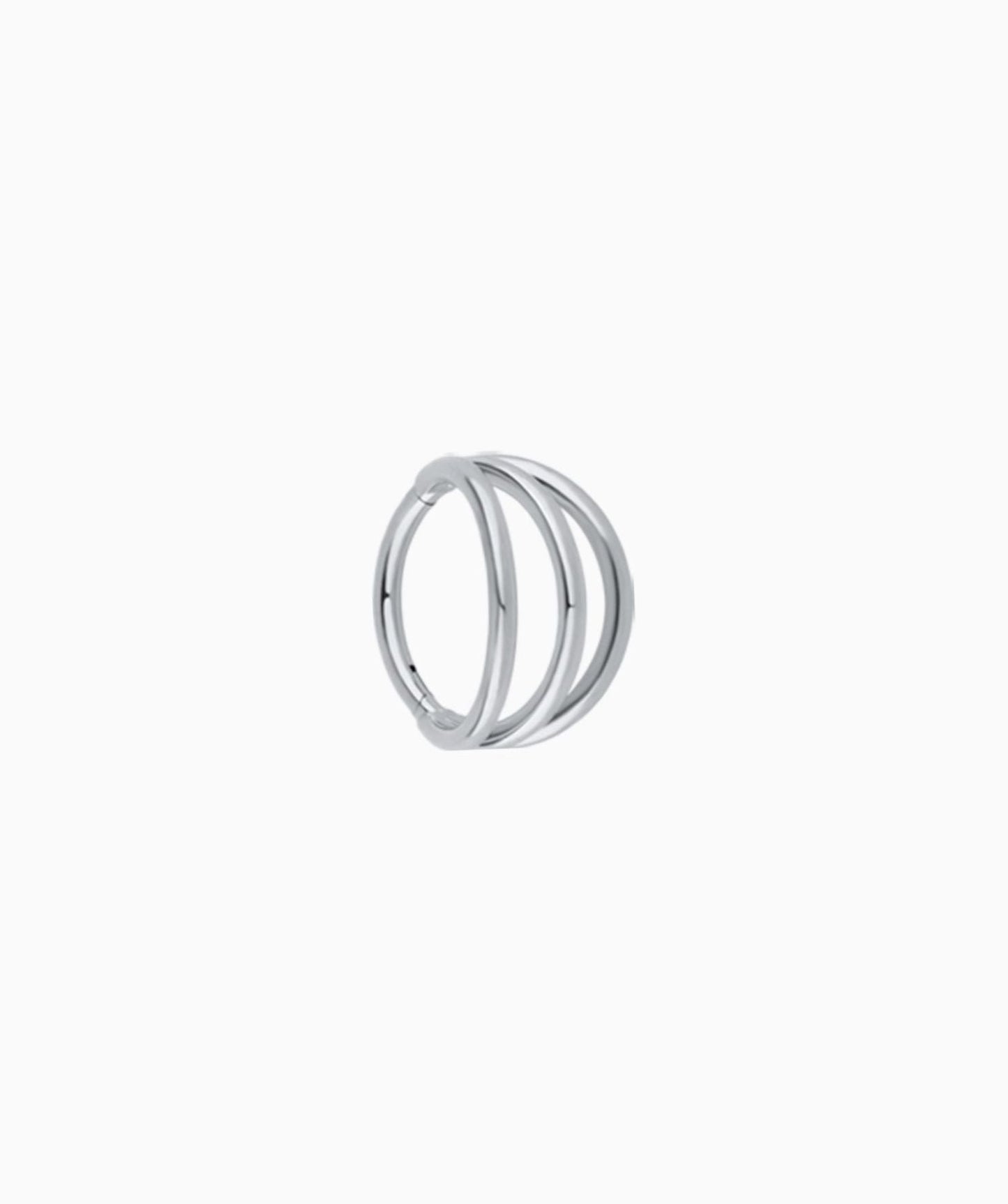 G23 Titanium Waterproof Three Layer Clicker Hoop
