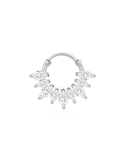 925 Sterling Silver Waterproof Butterfly Flower Zircon All Match Earring Set