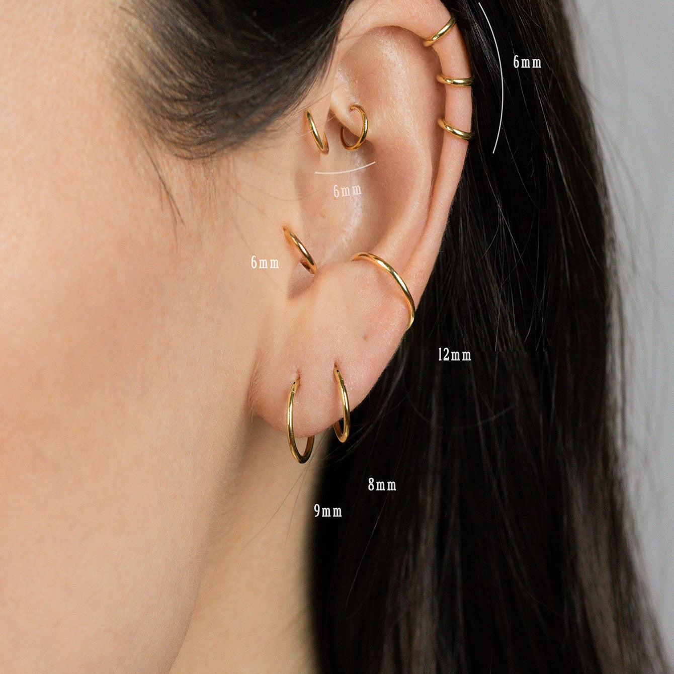 G23 Titanium Waterproof Round Earring or Nose Ring