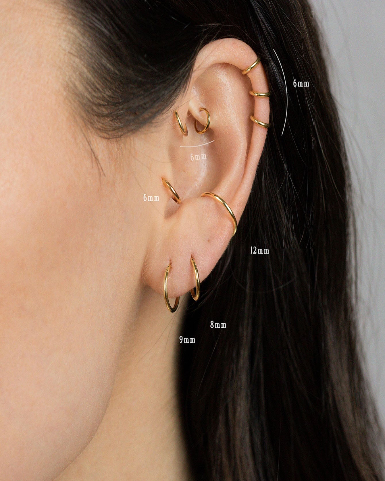 G23 Titanium Waterproof Round Earring or Nose Ring