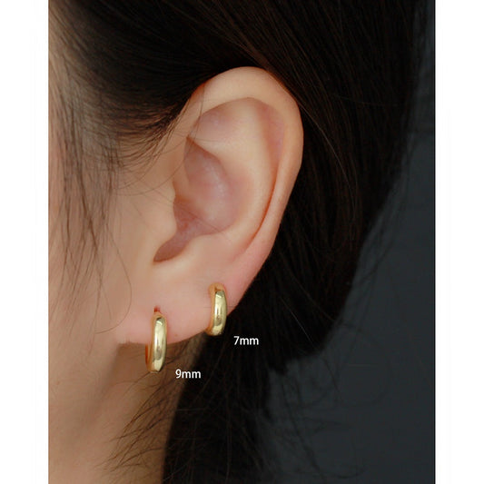 S925 Sterling Silver Multiple Sizes Hoop Earrings