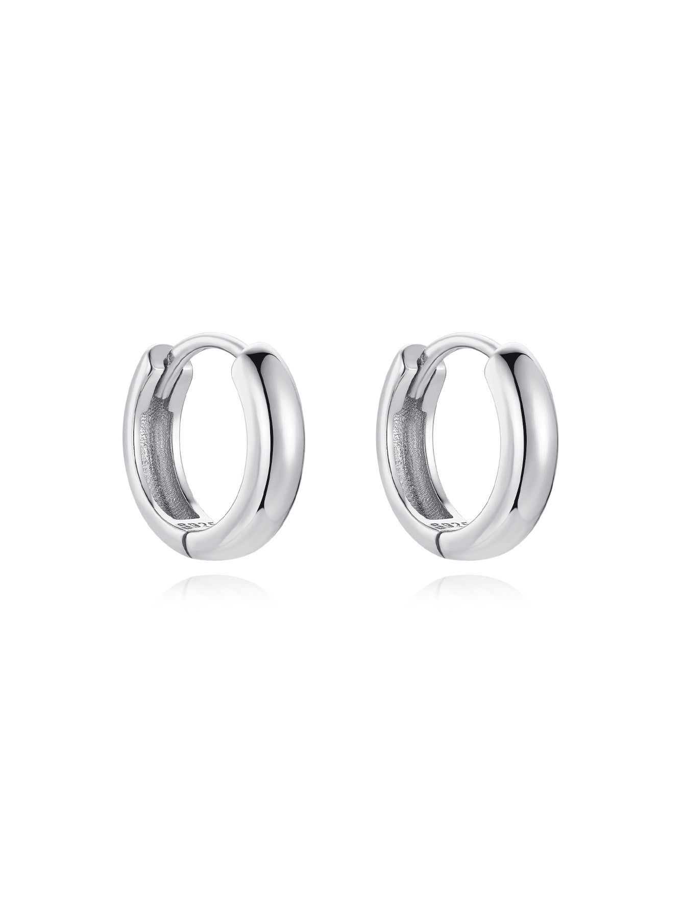 S925 Sterling Silver Multiple Sizes Hoop Earrings