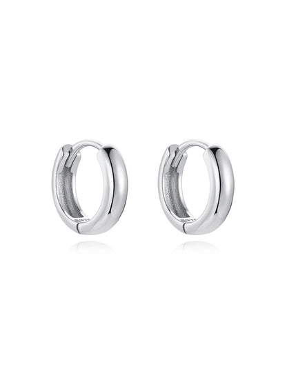 S925 Sterling Silver Multiple Sizes Hoop Earrings