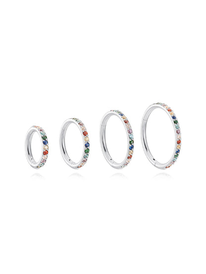 G23 Titanium Waterproof Colourful Cartilage Hoop